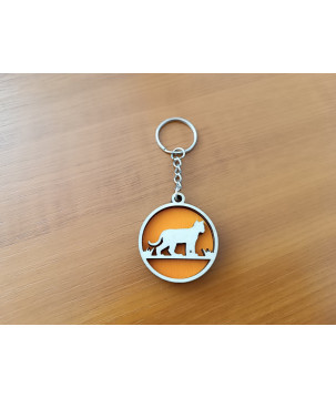 Wildcat 2 Wood Keychain