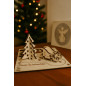 3D-Weihnachtsbaum mit Schlitten zum Zusammenstecken
