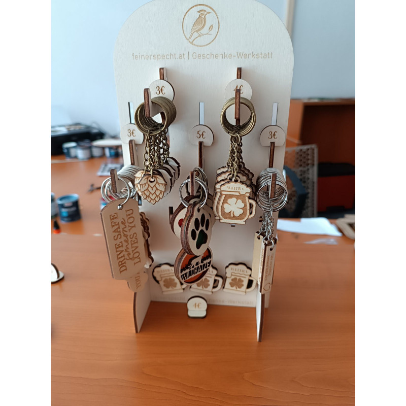 Countertop Display "Vario S" – 1 or 2-Sided (7-12 Hooks)