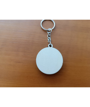 Stork Wood Keychain