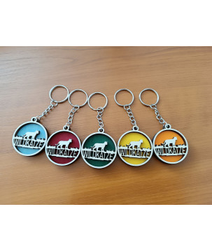 Wildcat Wood Keychain